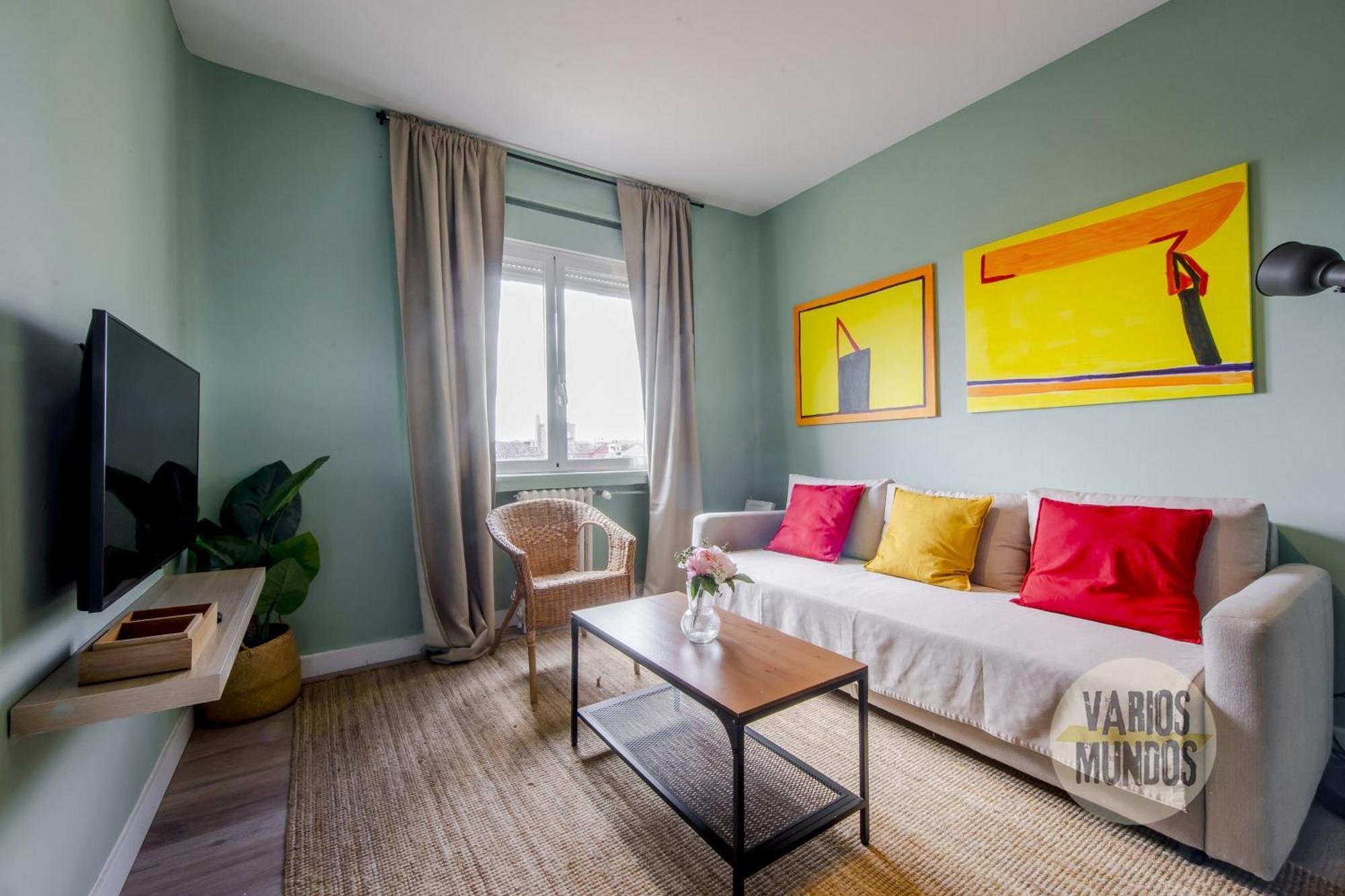 New Apt Para 7Pax En El Corazon De Madrid-Centro Luaran gambar